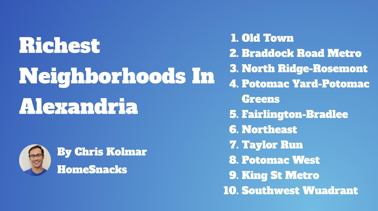 5 Richest Neighborhoods In Alexandria, VA [2024] | HomeSnacks